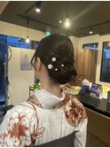 卒業式ヘアセット
