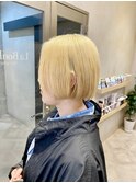 【stylist 杉本】ブロンド/ブリーチ/抜きっぱなし/ボブ