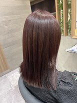 イメージア 町田店(IMAGE A) ピンクブラウン肩下ロング@30代40代50代60代