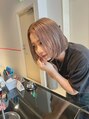 クリアオブヘアー リット(CLEAR of hair LiT)&nbsp;ミルクティーベージュと切りっぱなしボブ♪