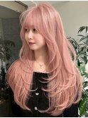 ハイライトバレイヤージュダブルカラーケアブリーチ20代30代