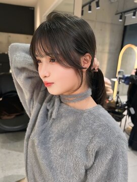 ロール 博多(Role) ミニウルフ髪質改善縮毛矯正酸性ストレートレイヤーカット/博多