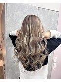 黒髪卒業×垢抜け寒色ベージュプルエクステ心斎橋