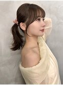 ブリーチなしダブルカラー/韓国ボブ/縮毛矯正/髪質改善/学割U24