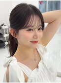 韓国風レイヤーカット髪質改善ダブルカラーハッシュカット
