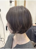 エレガントショート×白髪ぼかしカラー　30代40代50代60代