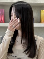 シベル(sibell)&nbsp;ロングレイヤーカット顔周りレイヤーウルフハッシュカット韓国