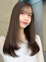 ローネス(LONESS)&nbsp;顔まわりレイヤーと透明感くすみベージュ