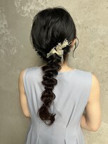 kotona【コトナ】&nbsp;編み下ろしヘアセット結婚式ヘアセット三つ編みヘアセット結婚式