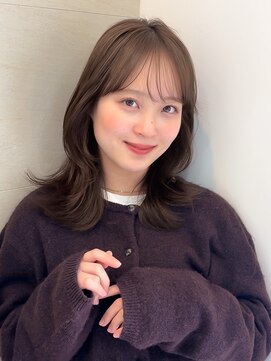 ラフ フロム ガーデン(Laf from GARDEN) ミディアム/レイヤーカット/顔周りカット/透明感カラー