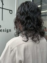 マップデザイン(map design)&nbsp;メンズパーマ ニュアンスパーマ 20代 眉カット 波巻きパーマ