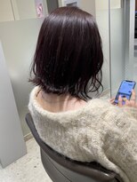 ヘッズ 高木瀬店(HEADS)&nbsp;レイヤーカット 外ハネボブ グレージュ 髪質改善 暗髪 20代 艶髪