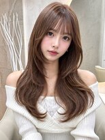 ラビス 赤羽(Lovis)&nbsp;ヘーゼルベージュ/くびれ巻き/韓国/ブリーチなし