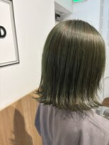 ギルド 東久留米店(GUILD)&nbsp;オリーブカラーのボブスタイル