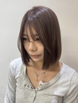 テラス 世田谷 経堂(Terrace)&nbsp;顔回りレイヤーボブアンバーカラー