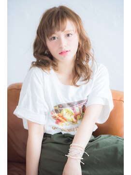 ミエルヘアーエスト 新宿店(mielhair est) ハイトーン×重軽バング