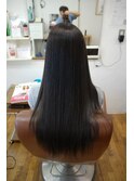 ロングの縮毛矯正