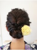 浴衣に合う簡単ヘアアレンジ