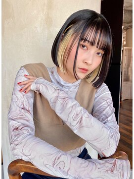 レイラバイアフロート 吉祥寺(Lila by afloat) 黒髪ボブ/暗髪/切りっぱなしボブ/おさまるボブ/前下がりボブ