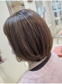 ★ハイライトで立体感！水平ボブ★