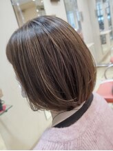 エイチエアー アルファ H'air alfa つつじヶ丘北口店&nbsp;★ハイライトで立体感！並行ボブ★