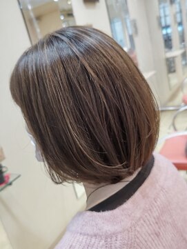 エイチエアー アルファ H'air alfa つつじヶ丘北口店 ★ハイライトで立体感!水平ボブ★