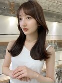 くびれミディ くびれヘア 顔まわりカット 韓国ヘア 髪質改善