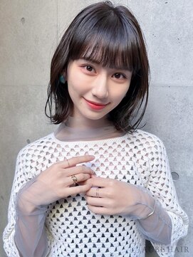オーブ ヘアー ビーチ 藤沢店(AUBE HAIR beach) 20代・30代_面長解消ベルボブ