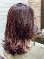 ハサミバイアトリエナガノ 千葉(8sami by atelier nagano)&nbsp;デザインカラー／レイヤーカット/ウエットヘア/オリーブベージュ