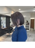 【Lee京都西院 店長】ラベンダーグレーボブ