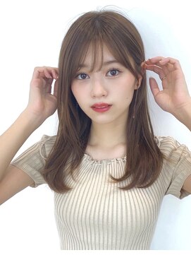 レイリー 原宿 表参道(Rayreee) 大人可愛いセミロングヘルシースタイルショコラアッシュ