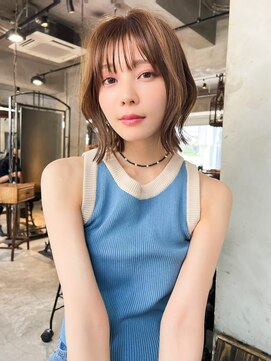 スティーロ 渋谷(Steelo) Steelo  大人ミディアム×シアーオリーブベージュ