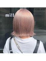 ミル(1001 mille)&nbsp;ボブ/ピンクベージュ/ホワイトカラー/ピンクカラー