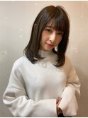前髪/こなれミディ/ウェーブパーマ/アンブレラカラー/銀座