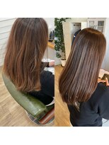 グリーンルームセカンド 結城店(GREEN ROOM. 2nd)&nbsp;シフォンベージュ/髪質改善/縮毛矯正/結城/ナチュラルレイヤー