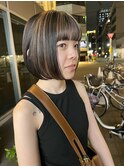 CAF松本/ボブ/デザインカラー/大阪美容室/心斎橋美容室