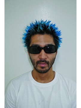 メリケンバーバーショップ トーキョー(MERICAN BARBERSHOP TYO) ハイライト/マッシュパーマ/ウルフ/アッシュブラック354