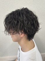 リミックスヘアー(Re:mix hair)&nbsp;波巻きパーマ×センターパート