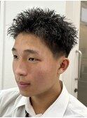 全方向綺麗な爽やかスパイキーショート×アップバング×垢抜け