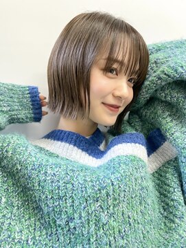 ミィ 表参道(mee.) 黒髪/ボブウルフ/ネビージュ/小顔/ワンレン/髪質改善/前髪