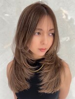 ヘアーサロングランデ(HAIR SALON GRANDE)&nbsp;ハイライトカラーミルクティーベージュレイヤーカット