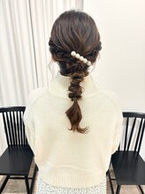 ビーハイブアヴェダ PARCO2店(BEHIVE AVEDA) あみおろしアレンジ