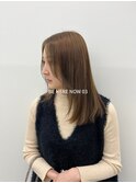 【韓国ヘア/レイヤーカット/オリーブベージュ】