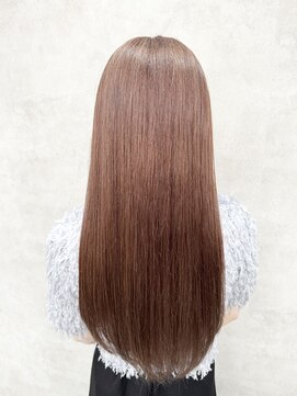 ルノン(LUNON) アプリコットオレンジくびれヘアハイライトカラー熊本