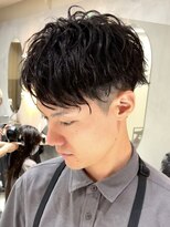 ブルニール 中崎町(BLEUNIR)&nbsp;メンズカット 短髪 ソフトツイスト ツーブロック 刈り上げ