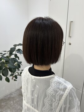 グラムヘアー(GLAM HAIR) 髪質改善酸性ストレート×ボブスタイル