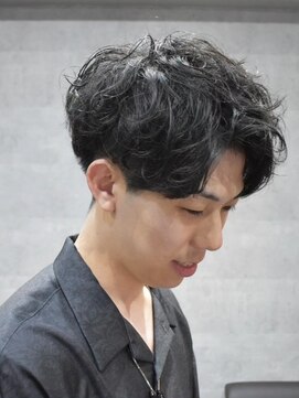 ラヴィ 高田馬場店(Lavie) アップバングショートパーマ新宿 /高田馬場/メンズ/メンズカット