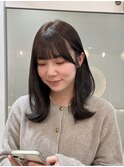 グレージュカラー＋ナチュラルレイヤー