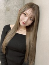 ブルー 博多(Blue)&nbsp;ケアブリーチで作る大人可愛いミルクティーベージュ♪
