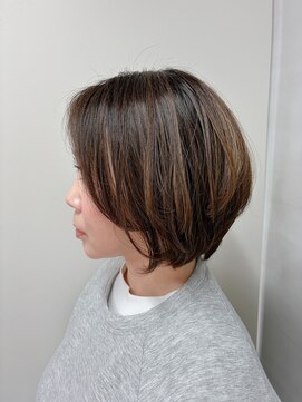 ルーファス メグロ(Ruufus Meguro) 40代50代 前髪なし/小顔レイヤーショート 2602